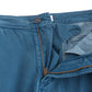 GF Ferre Blue Cotton Straight Fit Chinos