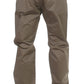 GF Ferre Green Cotton Stretch Comfort Fit Pants