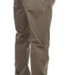 GF Ferre Green Cotton Stretch Comfort Fit Pants