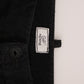 GF Ferre Black Corduroy Cotton Straight Fit Pants