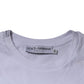 Dolce & Gabbana White DG Logo Cotton Crew Neck T-shirt