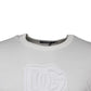 Dolce & Gabbana White DG Logo Cotton Crew Neck T-shirt