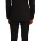 Dolce & Gabbana Brown Wool Crystal Bee Slim Fit MARTINI