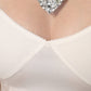 Dolce & Gabbana White Sheer Tulle Bustier Bodycon Midi Dress