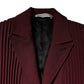 Philosophy Maroon Belted Button Down Dress