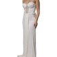 Elisabetta Franchi White Strapless Bustier Mermaid Gown Dress