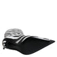 Dolce & Gabbana Black White Zebra Heels High Boots Shoes