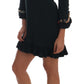 Dolce & Gabbana Crystal Green Stretch A-Line Short Dress