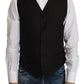 Dolce & Gabbana Black Silk Dress Waistcoat