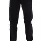 Dolce & Gabbana Black Gray Wool Casual Trousers Stripe Pants