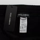 Dolce & Gabbana Black Gray Wool Casual Trousers Stripe Pants
