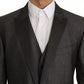 Dolce & Gabbana Gray MARTINI 2 Piece Vest Coat Blazer