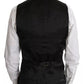 Dolce & Gabbana Black Wool Logo Waistcoat Vest