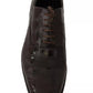 Dolce & Gabbana Brown Patterned Leather Dress Formal Shoes
