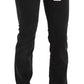 Dolce & Gabbana Black Slim Fit Cotton Jeans D&G Pants