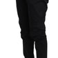 Dolce & Gabbana Black Cotton Stretch Formal Trousers Pants