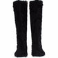 Dolce & Gabbana Black Xiangao Lamb Fur Leather Boots