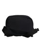 Dolce & Gabbana Black Neoprene Nylon DG Logo School Backpack Bag