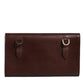 Dolce & Gabbana Brown Leather Logo Embossed Crossbody Bag