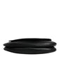 Dolce & Gabbana Black Leather Flap Saddle Shoulder Bag