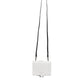 Dolce & Gabbana White Blue Leather Bifold Crossbody Sling Wallet