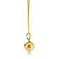 Dolce & Gabbana Yellow Round Leather DG Logo Coin Purse Lanyard Wallet