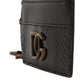 Dolce & Gabbana Brown Exotic Leather DG Logo Card Holder Wallet