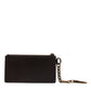 Dolce & Gabbana Brown Exotic Leather DG Logo Card Holder Wallet