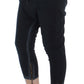 Cavalli Blue Cotton Stretch Baggy Relax Jeans