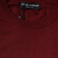Dolce & Gabbana Maroon Cashmere Crew Neck Pullover Sweater