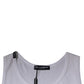 Dolce & Gabbana White Cotton Sleeveless Round Neck Tank T-shirt