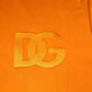 Dolce & Gabbana Orange Logo Cotton Crew Neck T-shirt