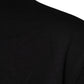 Dolce & Gabbana Black Logo Print Cotton Crew Neck T-shirt
