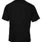Dolce & Gabbana Black Logo Print Cotton Crew Neck T-shirt