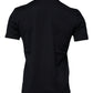 Dolce & Gabbana Blue Cotton Angel Print Short Sleeves T-shirt