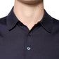Dolce & Gabbana Blue Silk Collared Short Sleeves Polo T-shirt