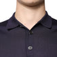 Dolce & Gabbana Blue Silk Collared Short Sleeves Polo T-shirt