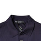 Dolce & Gabbana Blue Silk Collared Short Sleeves Polo T-shirt