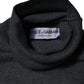 Dolce & Gabbana Gray Wool Logo Turtleneck Pullover Sweater