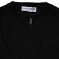 Dolce & Gabbana Black Logo Wool Crew Neck Pullover Sweater