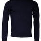 Dolce & Gabbana Blue DG Logo Wool Crew Neck Pullover Sweater