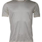 Dolce & Gabbana Off White Silk Crew Neck Short Sleeve T-shirt