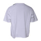 Balenciaga White Logo Cotton Jersey Crew Neck Short Sleeves T-shirt