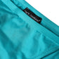 Dolce & Gabbana Blue Green Nylon Beachwear Swimwear Bottom Bikini