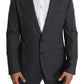 Dolce & Gabbana Gray Wool Men Formal 2 Piece MARTINI Suit