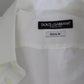 Dolce & Gabbana White Cotton Formal Dress Top GOLD Shirt