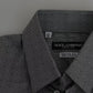 Dolce & Gabbana Gray SICILIA Dotted Semi Fitted Formal Shirt