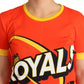 Dolce & Gabbana Orange Royals Print Round Neck T-shirt