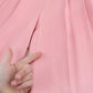 Dolce & Gabbana Pink Lace Trimmed Silk Satin Wide Legs Pants