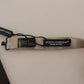 Dolce & Gabbana Silver Gray 100% Silk Adjustable Neck Bow Tie
